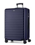 FLIEE Large Suitcase Hard Shell | Aluminum Telescopic Handle | TSA 3 Digit Combination Lock | 4 Dual Spinner Wheels | Lightweight Suitcase Large | Hold Check in Luggage. (Blue, Large 28'')