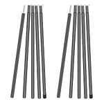 MI CASA Tent Tarp Poles Set of 2, Universal Telescopic Adjustable Aluminium Camping Awning Poles Tent Accessories for Headroom Canopy Porch Sun Shade Sail