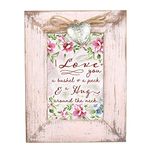 Cottage Garden Love You A Bushel A Peck A Hug Blush Pink Locket Easel Back Picture Frame