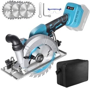 Yofuly Bürstenlose Mini Kreissäge, Akku Handkreissäge für MMAKI-TA 18V Li-Ion Akku, Bürstenlose Kreissäge für Exakte, Gerade Schnitte – Schneidet mühelos Holz, Metall, Fliesen & Plastik