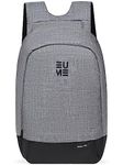 EUME Shield 21L Laptop Bag for Men, Grey | Anti-theft 180-Degree Opening Compartment | Travel Bag | Fits Up to 15.6-inch Laptop | Polyester Fabric | Backpack for Men/Backpack for Women