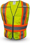 GE SAFETY VEST EXPANDABLE 5-POINT BREAKAWAY - 5 POCKETS GREEN 2XL