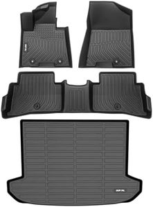 AIPOIL® Floor Mats & Cargo Liner Fit for Kia Sportage 2017-2022丨TPE All Weather Protection Anti-Slip Automotive Floor Liners丨Full Set Custom Car Mats Accessories, Black