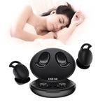 IFECCO Sleep Earbuds for Side Sleepers - Mini Wireless Invisible Bluetooth 5.3 Comfortable Sleep Earphones, Noise Cancelling Ear Buds Headphones for Sleep, Work, Sports(Black)
