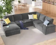 PaPaJet 112 inch Sectional Sofa, Ov