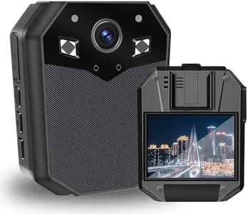 DJFNJH Police Body Cam, Body Cameras with Audio and Video Recording,Wearable Body Cams 2 in Screen Wide Angle Lens for Law Enforcement, Security and Outdoor Work