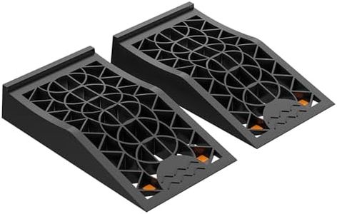 Wiltec Rampe d’accès Extra Plate 3 Tonnes 2 Pièces en Plastique Dispositif Véhicules Lourds