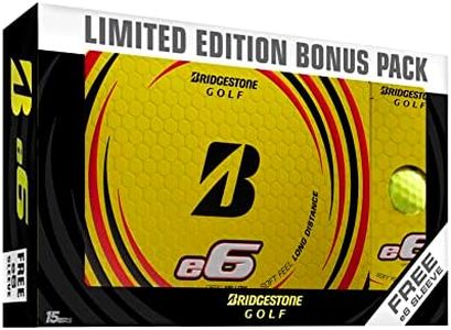 Bridgestone Golf 2021 e6 Bonus Pack Yellow/Free Sleeve Golf Balls