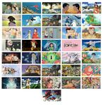 Paper Ghibli Poster - Studio Anime Movie Set Of 36 6X4 Inch 300 Gsm Merchandise Postcards Home Decor Wall Collage Kit Aesthetic Posters, Self-Adhesive