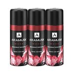 Aramusk Musk Deodorant for Men| Everyday Wear Body Spray for Men| Long Lasting Fragrance| 150ml (Pack of 3)