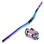 WLDOCA Bike Handlebar Aluminium Alloy Colorful Rainbow MTB Handlebar AM XC DH Racing Rise Handlebar 31.8mm*780mm,B1,780MM