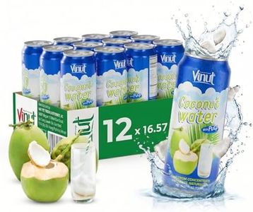 Vinut Original Coconut Water Drink With Pulp (16.57 fl oz, Pack of 12), Hydrate Naturally, Fresh, High Calcium, Potassium, Nutrient Rich, Not From Concentrate, Strong Coconut Flavor and Aroma