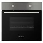 Russell Hobbs 70L, 60cm Wide, Single Electric Built-in Fan Oven and Grill in Stainless Steel, 5 Oven Functions, RHFEO7004SS