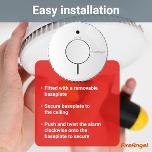 FireAngel Optical Smoke Alarm – 10-Year Battery Life