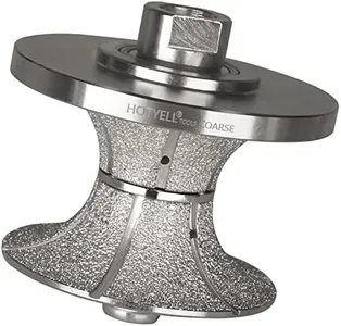 HOTYELL V50 Full Bullnose Diamond Hand Profiler, Profile Router Bit Wheel with 5/8''-11 Thread for Granite, Marble, Concrete and Countertop Edge (V50 (2''))