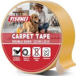 YISUMEI Heavy Duty Double Sided Carpet Tape 22mm x 25m - Extra Strong Rug Gripper for Carpets, Laminate & Hard Floors, No Residue Anti-Slip Adhesive
