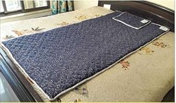 SRJ Energy Cotton Fabric Blue Bio Magnetic Mattress Topper/Pad (6 x 3 feet)