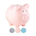 Pearhead Piggy Bank, Ceramic, Pink, One Size