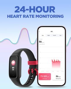 BIGGERFIVE Kids Fitness Tracker – Black Activity Watch