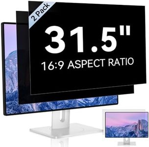 [2 Pack] 31.5 Inch Computer Privacy Screen for 16:9 Aspect Ratio Widescreen Monitor, Eye Protection Anti Glare Blue Light Computer Monitor Privacy Filter, Removable Anti-Scratch 31in Protector Film