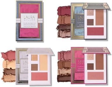 LAURA GELLER NEW YORK Glam On the Go Eyeshadow & Blush Palettes - Each Set Includes Three Palettes - Ready for Gifting - Easy to Use Makeup for Mature Skin