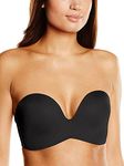 Wonderbra Women Ultimate Strapless Bra , Black, 34B