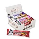 Yubi Mix Variety Box 12 Pack - Protein Bars - 99 Calories, High in Protein and Fibre, Low in Sugar, Gluten and Dairy Free