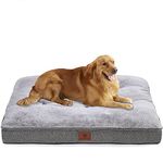 Dog Bed for Large Dogs and Medium Dogs.Dog Crate Bed,Dog Mat with Waterproof Urine Proof Liner.Luxury and Super Soft Dog Bed.One Dog Bed +One Dog Bed Cover. Grey. Windracing Pet Bed