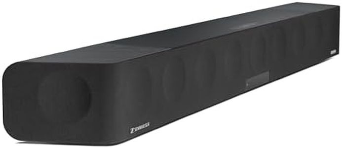 Sennheiser AMBEO Soundbar Max - 500 Watts Sound Bar for TV with Built in Subwoofer (13 Speakers) - 5.1.4 Channel with Dolby Atmos & Alexa Built-in, Designed in Germany, 2 Yr Warranty