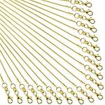 TecUnite 24 Pack Gold Plated DIY Sn