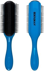 Denman Lockige Haarbürste D4 (Kirschblüte) 9-reihige Stylingbürste zum Styling, Glätten von längerem Haar und Definieren von Locken – für Damen und Herren