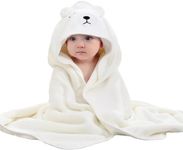 Hooded Baby Towels for Newborn Baby/Toddlers (White)