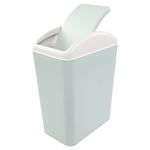 Lesbye 15 L Kitchen Trash Bin, Plastic Swing Top Dustbin, Bathroom Office Waste Bin