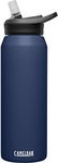 CamelBak eddy+ Water Bottle with Straw 32 oz - Insulated Stainless Steel, Navy