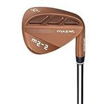 MAZEL M2-1/2 Series Forged Golf Wedge for Men Right Handed - Individual Golf Wedge 52 56 60 Degree,Milled Face for More Spin (M2-2,Coffee 52 Degree)