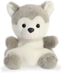 Aurora Palm Pals, Busky The Husky Dog, Soft Toy, 33474, 5 inches, Grey and White