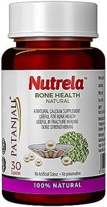 Nutrela Bone Health Natural Calcium for Supplement for Women | Ayurvedic Calcium for Men | For bone Health | Joint Health | 30 Capsules