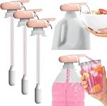 The Magic Tap Automatic Drink Dispenser: Hands-Free Milk, Beverage Dispenser, Drink Dispenser for Fridge Juice, Gifts for Women & Men: 3 Pack Peach