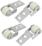 Sourcingmap 15mm Dia Wheel Sliding Door Track Guide Wheel Roller 4pcs