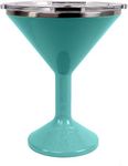 ORCA Tini 13oz Stainless Steel Martini Glass | Temperature Insulated Tumbler for Every Outdoor, Picnic, Poolside, Beach & Patio Party — Seafoam