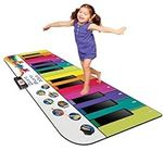 Kidzlane Floor Piano Mat: Jumbo 6 Foot Musical Keyboard Playmat for Toddlers and Kids