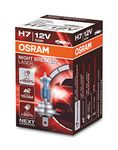 OSRAM NIGHT BREAKER LASER H7, +150% more brightness, halogen headlight lamp, 64210NL, 12V, folding box (1 lamp)