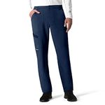 Carhartt Men's Stright Leg Scrub Pant, Navy, Large, Navy, Large