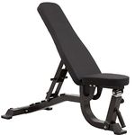 GYM MASTER GM2 Fully Adjustable Flat | Incline | Decline FID Weight Bench - Gunmetal with Nonslip Cushions