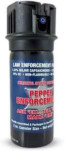 Pepper Enforcement Splatter Stream Pepper Spray, 2 oz. Flip Top - Maximum Strength 10% OC Formula - Emergency Self Defense Personal Protection & Safety (1-Pack Stream Pepper Spray)