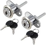 uxcell® 3/4 Cylinder Diameter Cabinet Drawer Lock w Key, Keyed Different 2pcs