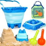 TOY Life Beach Toys, Sand Toys, Sandbox Toys, Beach Toys for Toddlers 1-3, Beach Toys for Kids Ages 4-8, Sand Bucket, Baby Beach Toys, Sand Castle Building Kit, Beach Bucket, Summer Toys