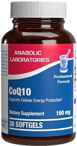 High Absorption CoQ10 100mg Softgels - Clinical Formula Coenzyme Q10 100mg for Skin Heart Energy Antioxidant and Brain Support - Easy to Swallow - Made in The USA in cGMP Facilities - 30 Servings