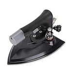 Gravity - Feed Steam Iron, Black Industrial Steam Iron Commercial Steam Iron for Clothing Factory or Dry Cleaning Shop