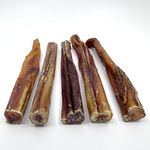 BULLY PALS - 7-8 inch Jumbo/Thick Bully Sticks - 6 Pack - Long Lasting, All Natural, Single Ingredient, Dehydrated Dog Treats and Dental Chews